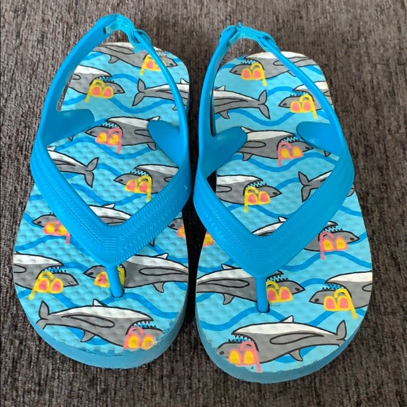 Shark flip flops 7/8